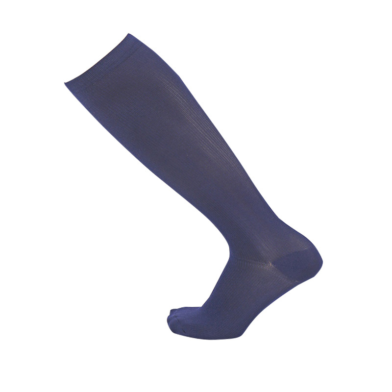 Football Compression Stockings Outdoor Sports Compression Socks For Men And Women Solid Color Knee High Soccer Socks